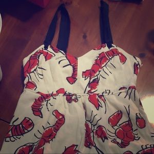 Anthro edme & esyllte Salty seas lobster dress